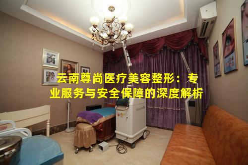 云南尊尚医疗美容整形：专业服务与安全保障的深度解析