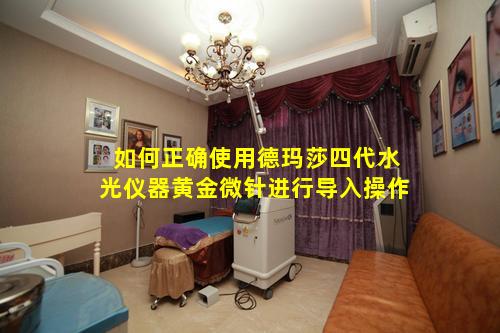 如何正确使用德玛莎四代水光仪器黄金微针进行导入操作